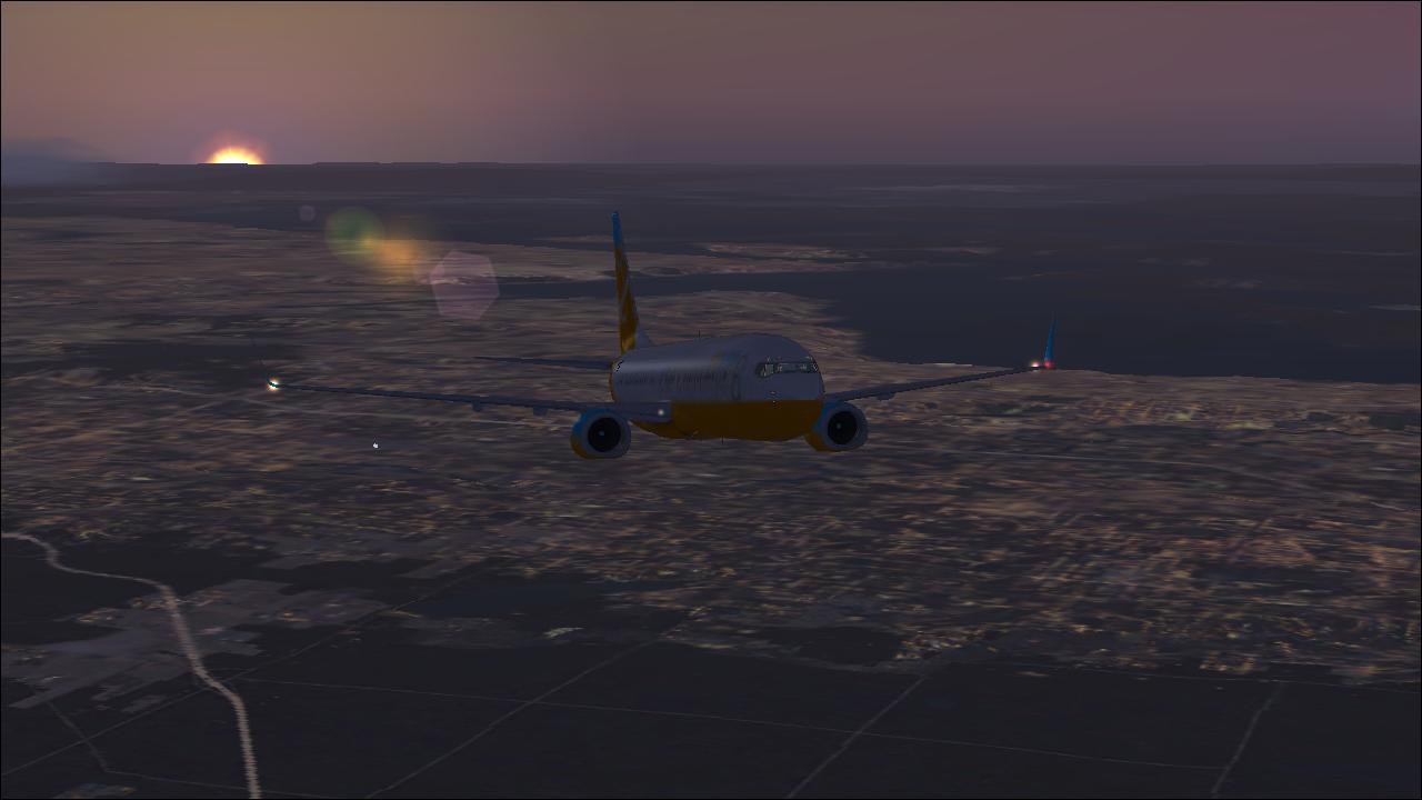 Flying away from Seattle