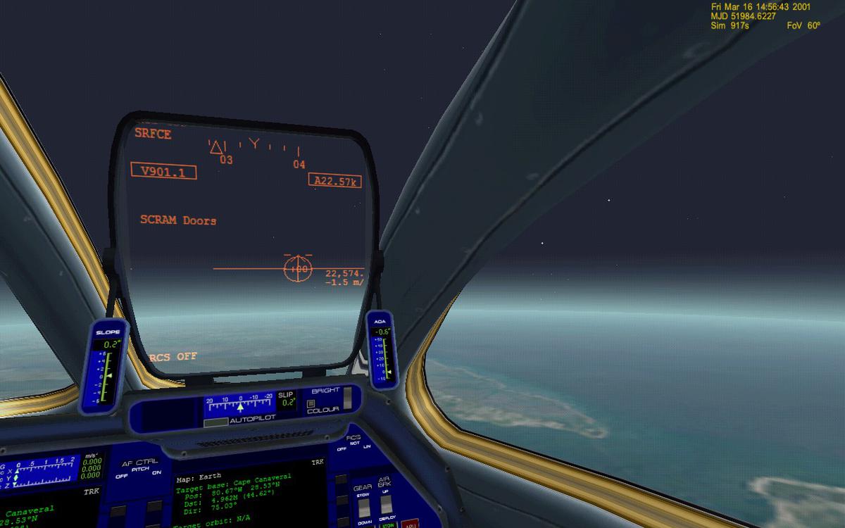 Flying over Wallops Island.