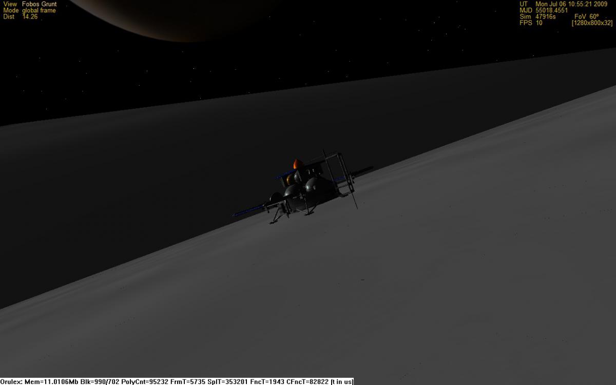 Fobos Grunt landed