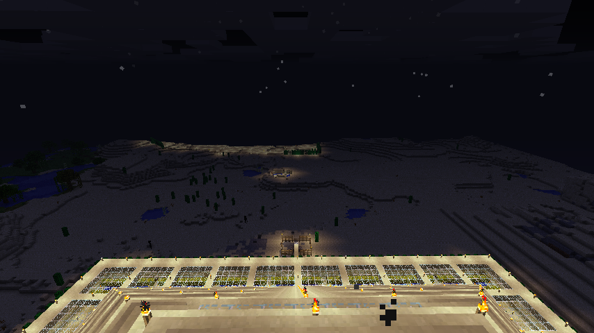 From the top at night
