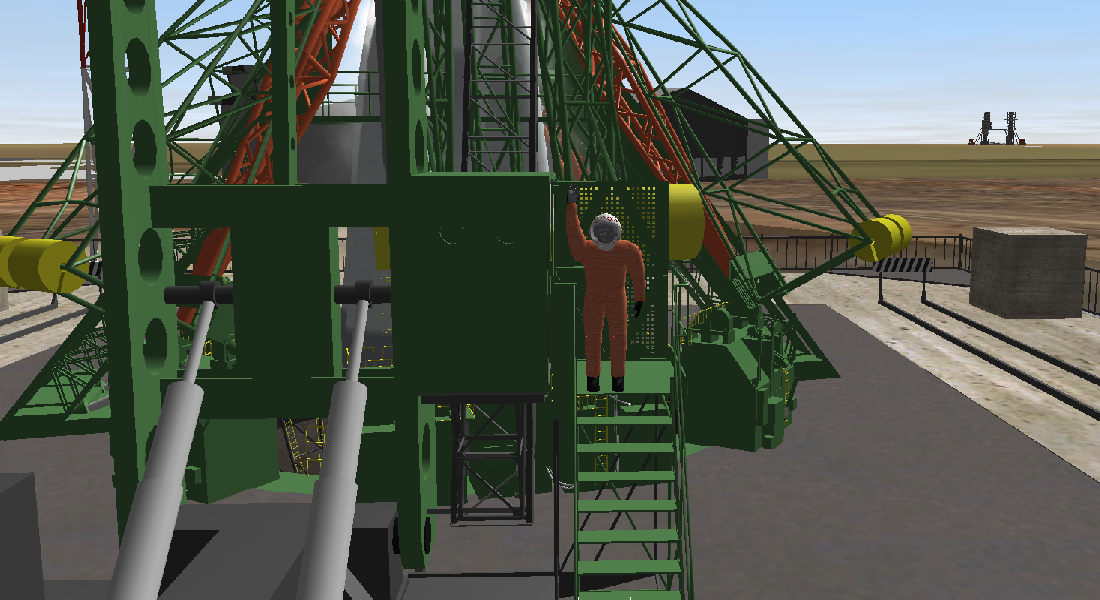 gagarin in front of his rocket