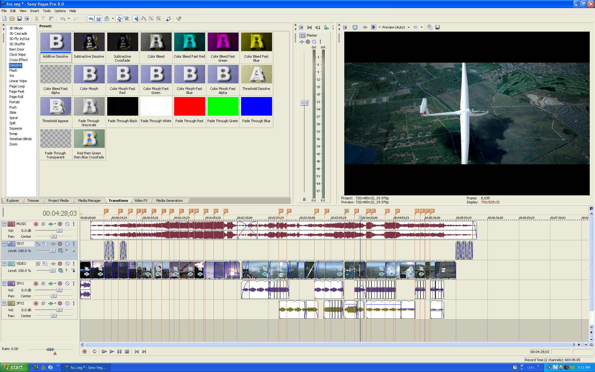 Glide Path Project in Sony Vegas Pro 8