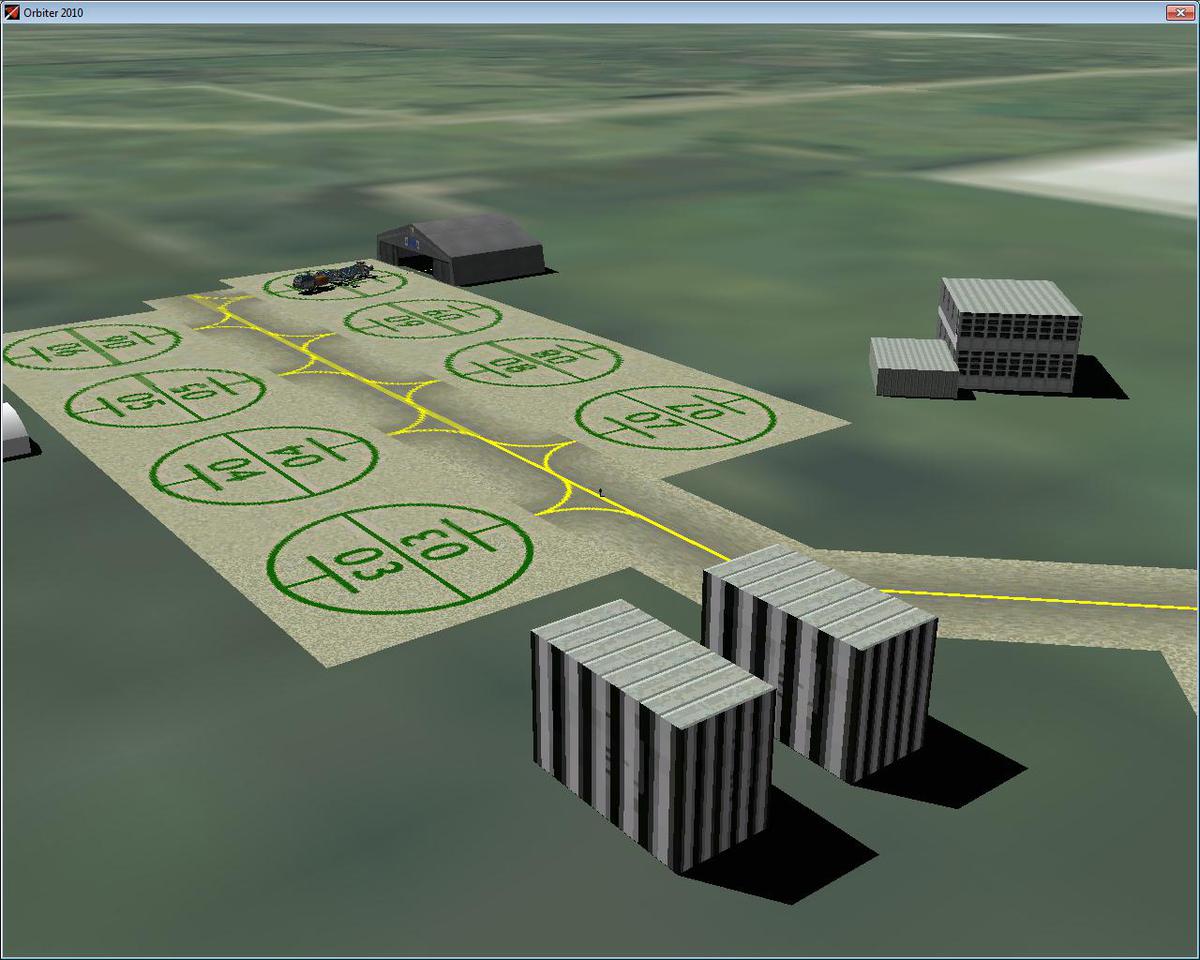 Hangar FTW! Sucessful placement of the AIA hangar as a part of my Canaveral base.