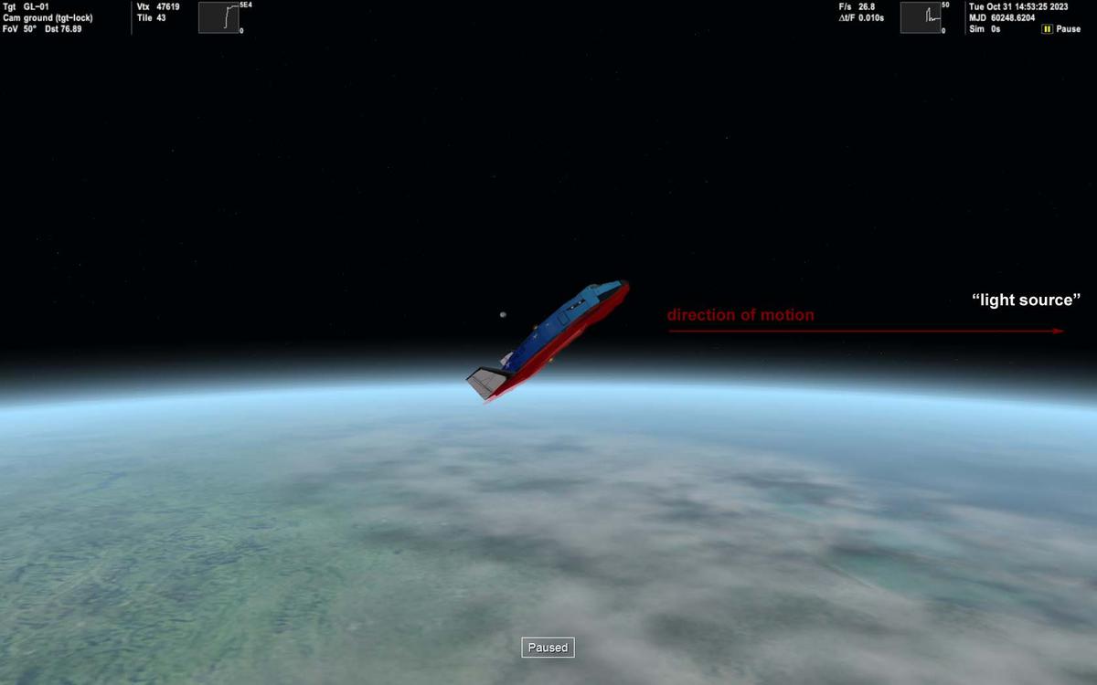 Heat shield at high AOA proposed effect