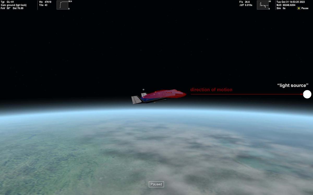 Heat shield at low AOA proposed effect