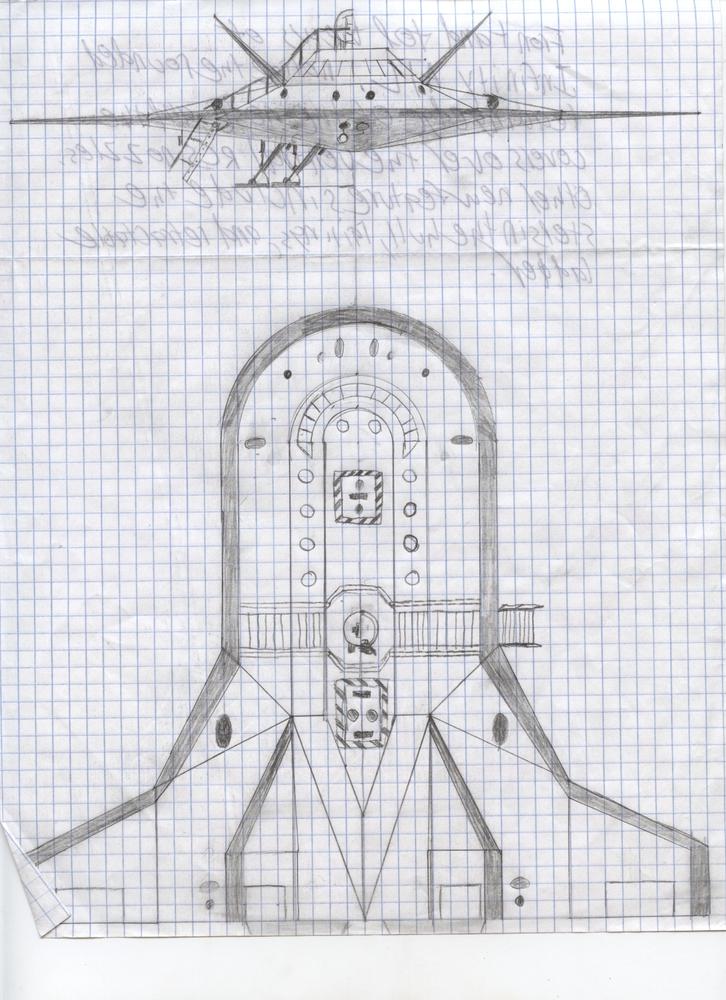 Highly detailed overview of my finalized design for the ATL. This is the top and front views. One side is in the "clean" configuration, and one is in 