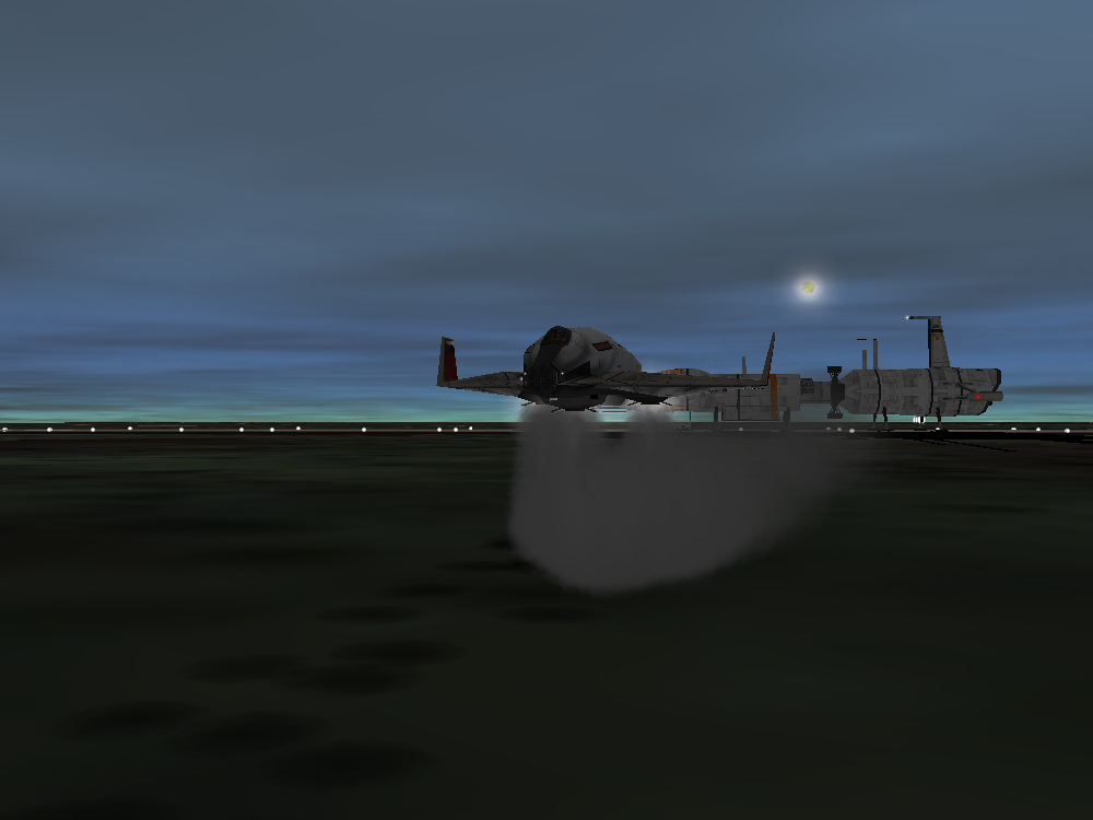 hovering away fom KSC