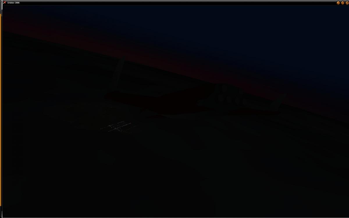I noticed the sun begin to peak over the horizon, so I thought it warranted a screenie.
