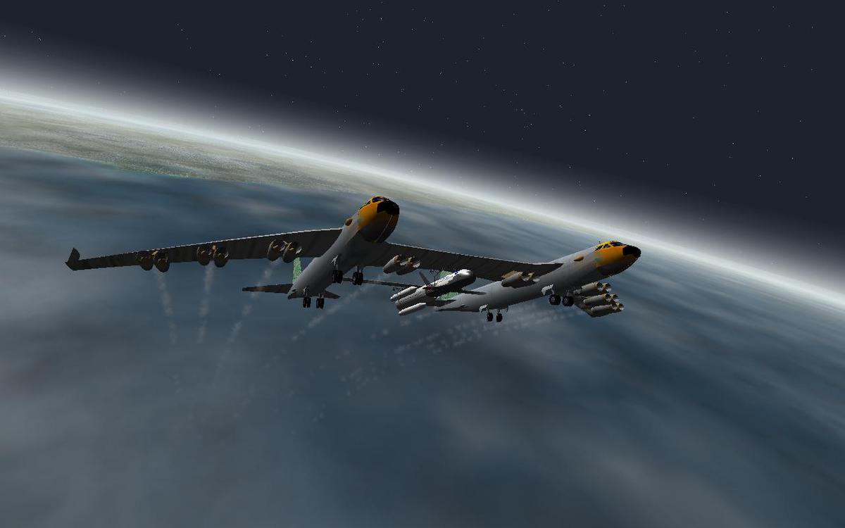 Icarus launch test1.  About 30% pitch at 53,000 feet at 600 mph.