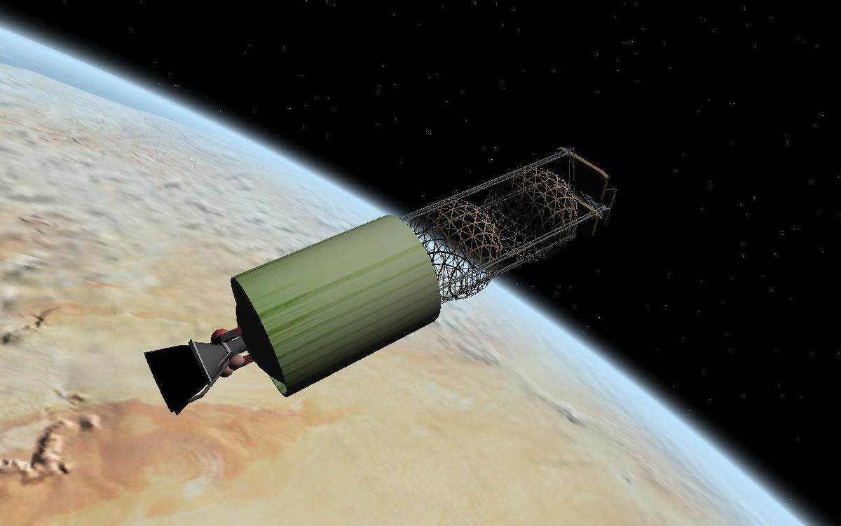 Iktope rocket 3rd stage - anode and cathode payload.