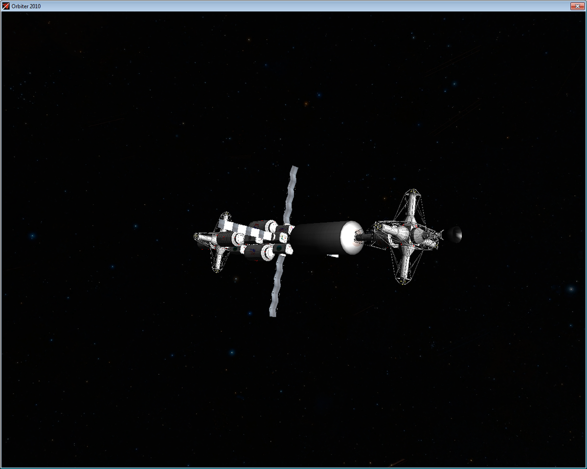 IMS Columbia in cruise configuration after TLI burn.