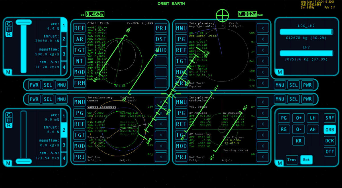 IMS Nexiss III   Display During Orbit Eject