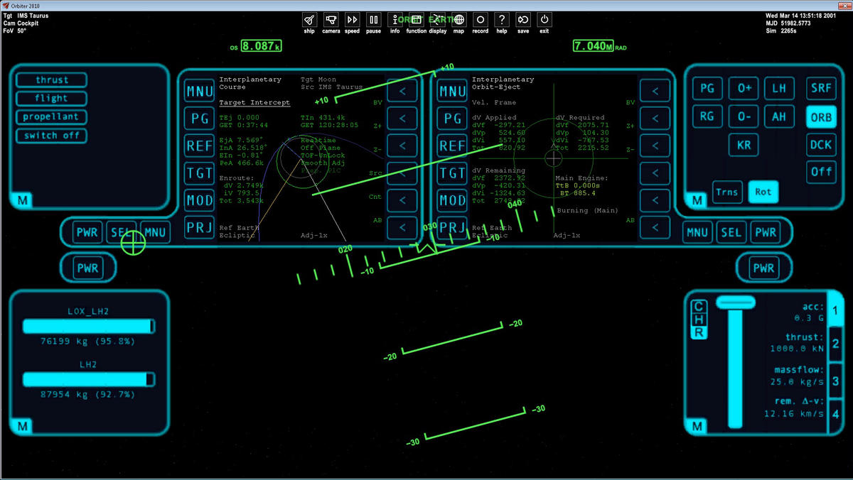 IMS Taurus Config 2 Panel During Burn