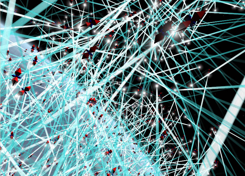 In the web of the space ants