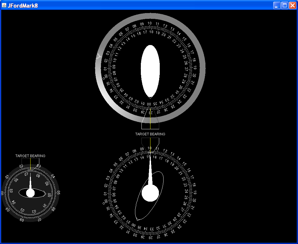 Java emulation of a Ford Instruments Mark 8 Rangekeeper