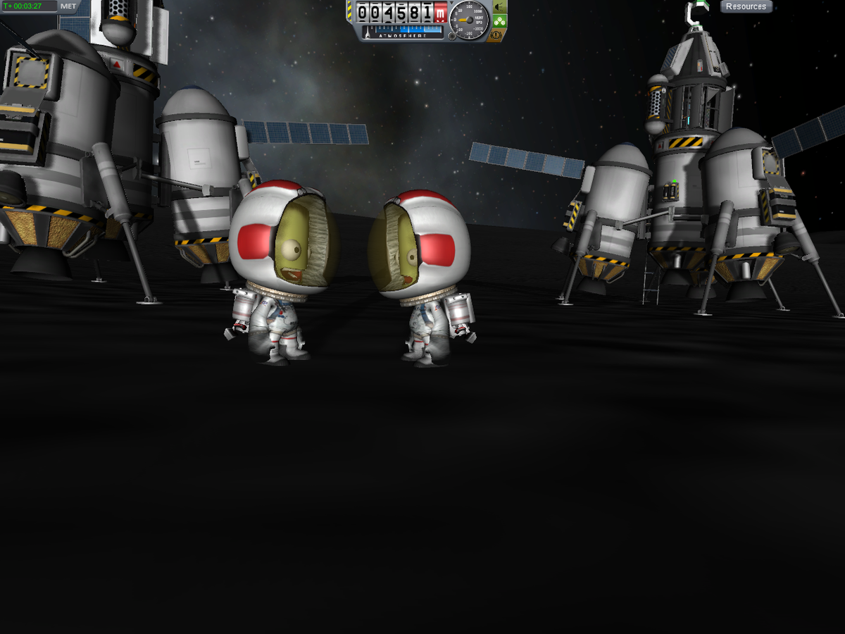 Jeb after a precision landing
