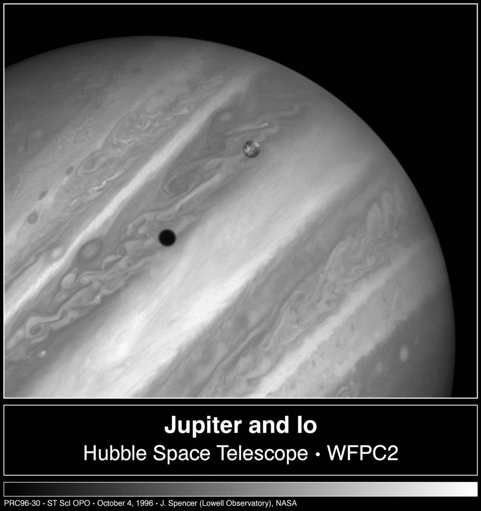 Jupiter and Io during transit