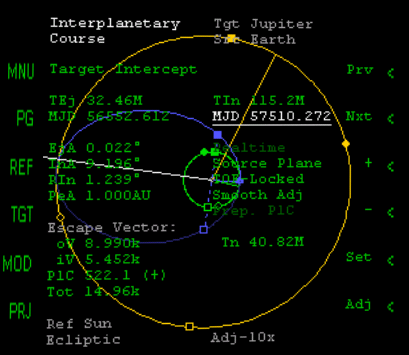 jupiter hohmann trajectory