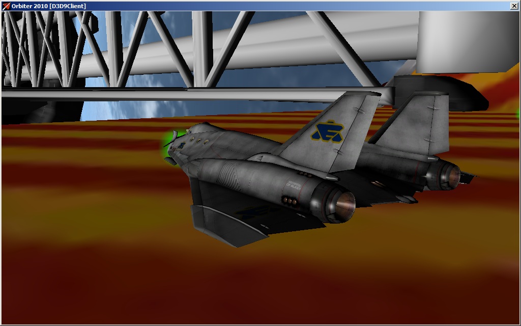 Just a little something I'm working on - Earth Alliance (Babylon 5) skin for the Ravenstar.  WIP and incomplete.