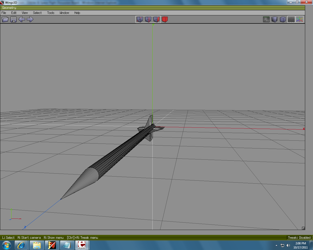 KEWATV in Wings3D.