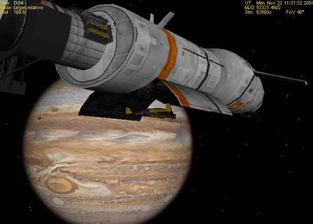 Launching the DGIV for its mission to Io
