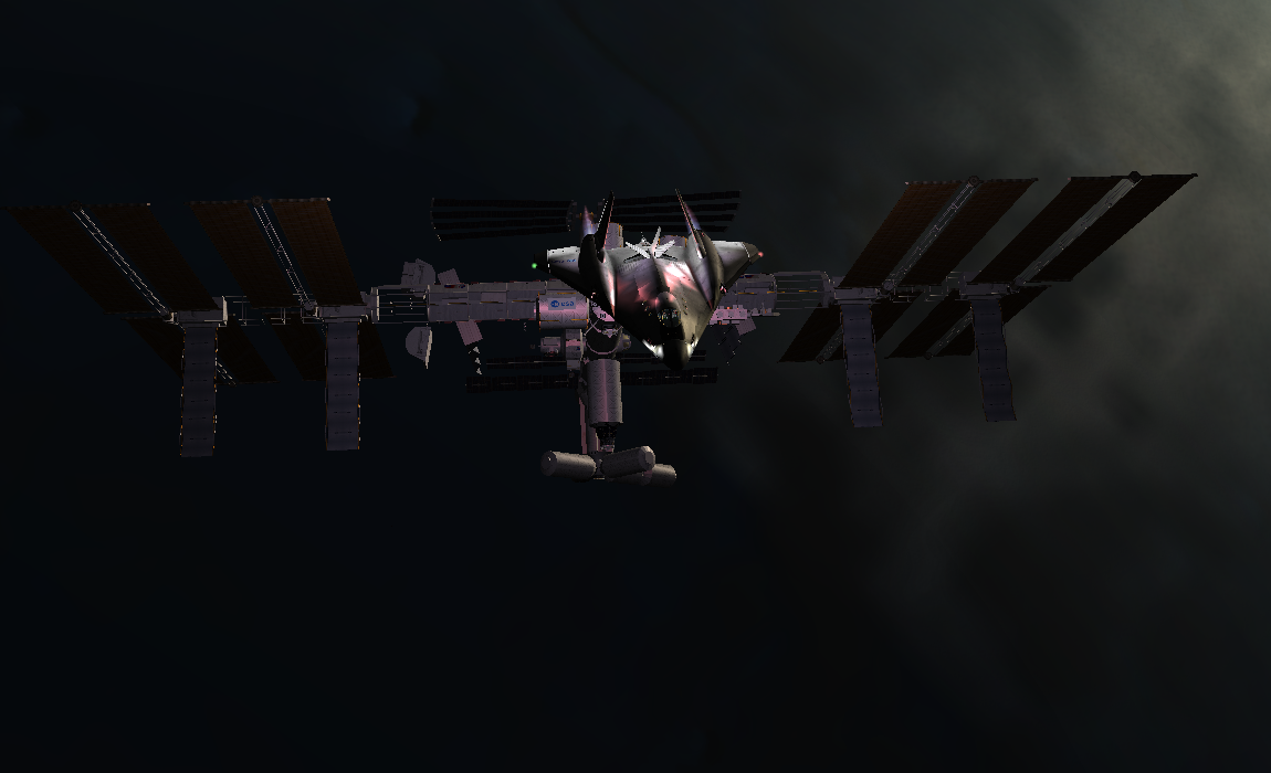 leaving ISS with a XR2 at sunrise