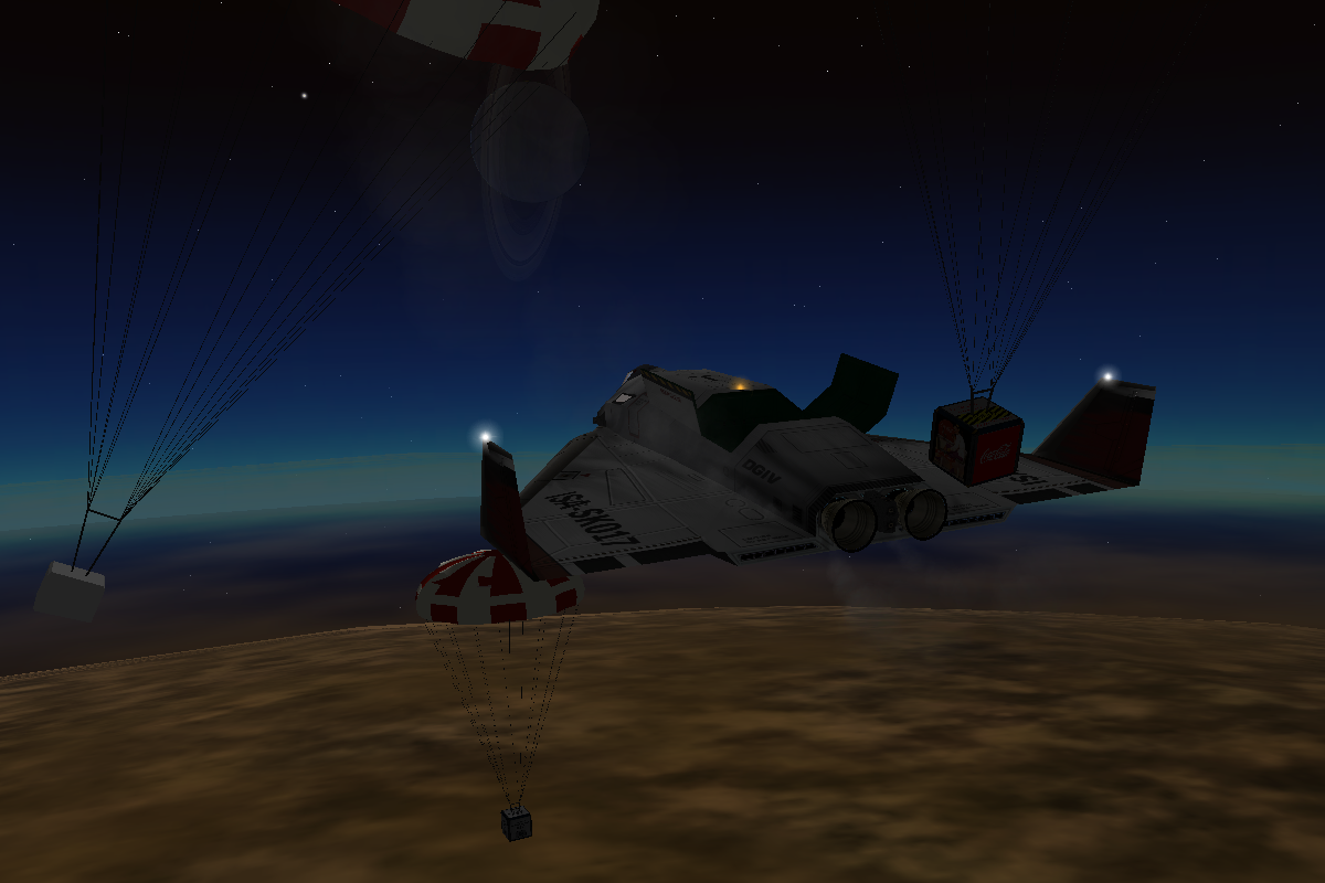 let's see if the chutes survive a reentry
