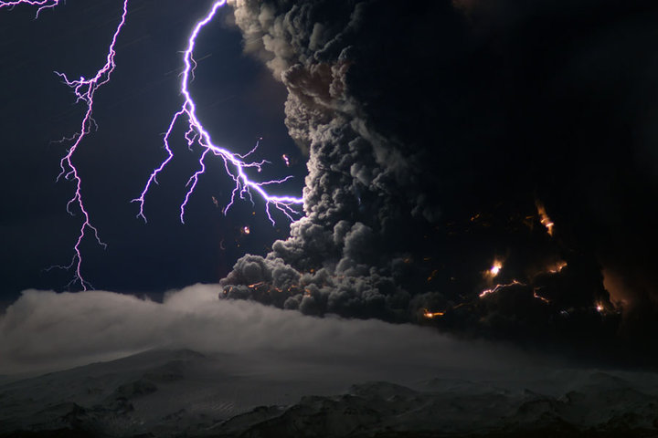 Lightning From Volcanic Eruption 50