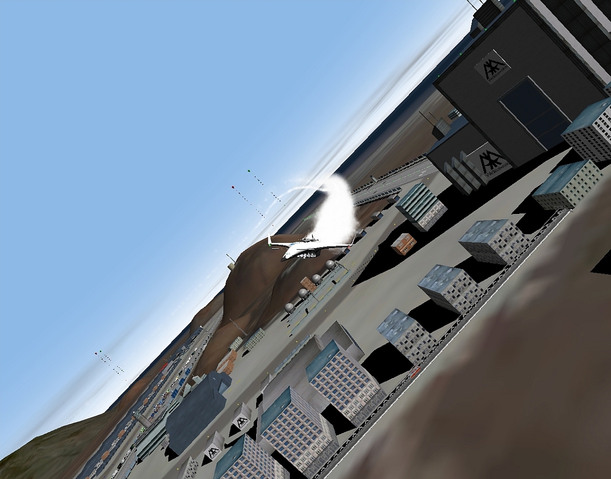 Low flyover above WIN