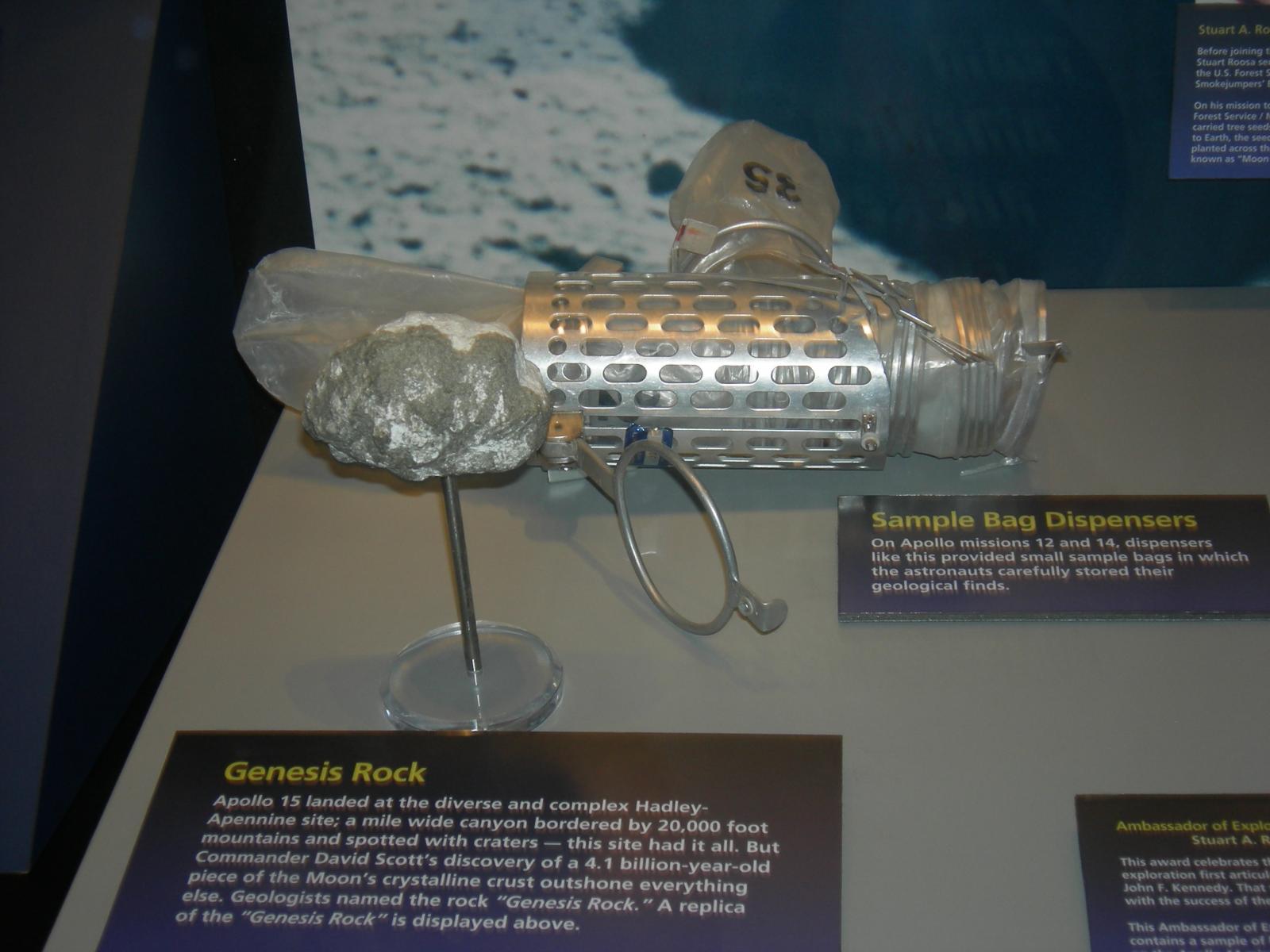 Lunar Sample Bag to hold rock samples