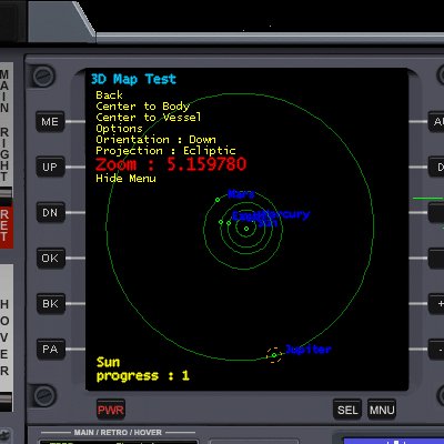 map MFD exemple : sun and first planets