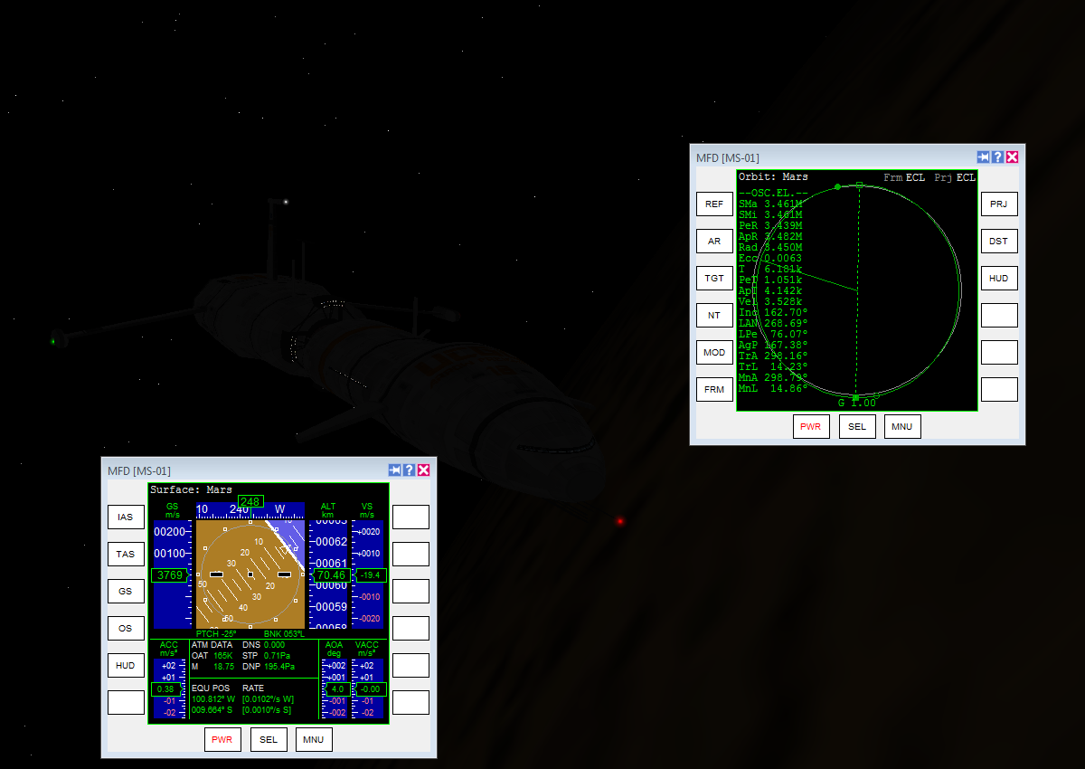 Marsorbit at 70km