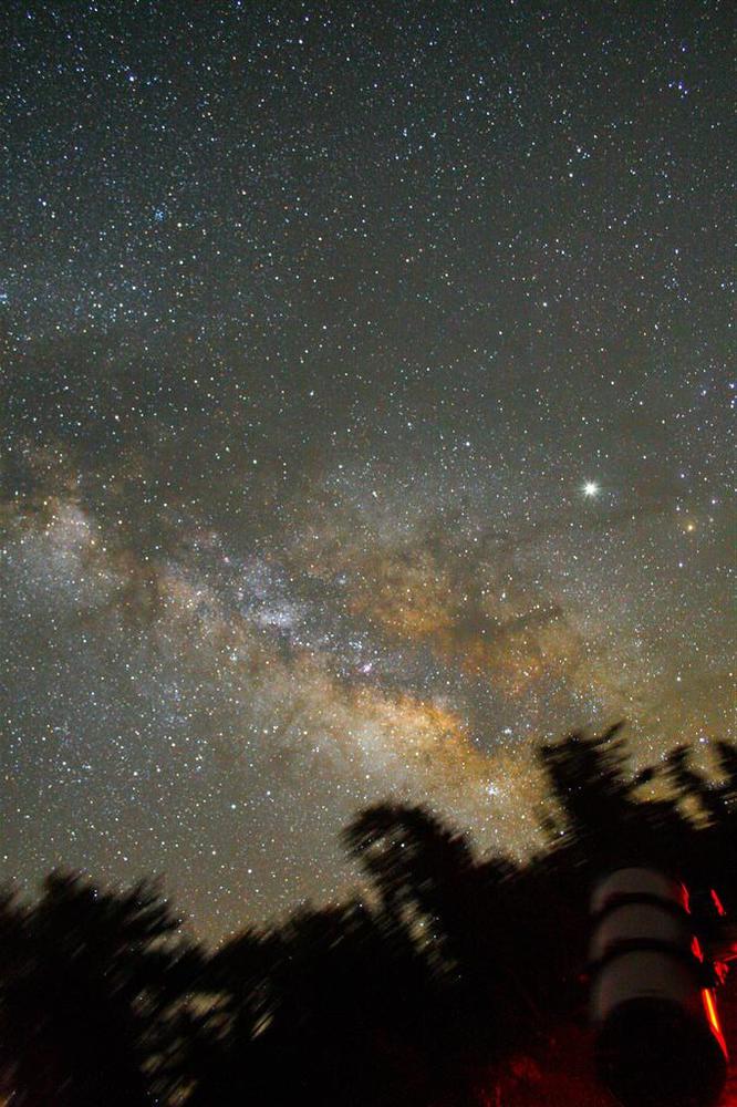 Milkyway Galaxy in Summer 2008 at Mt. Pinos California. USA