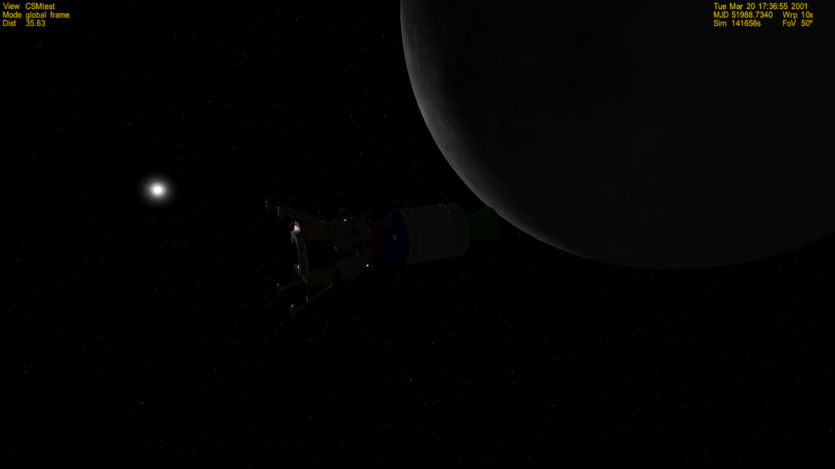 Mission 20130203:

Approaching the moon