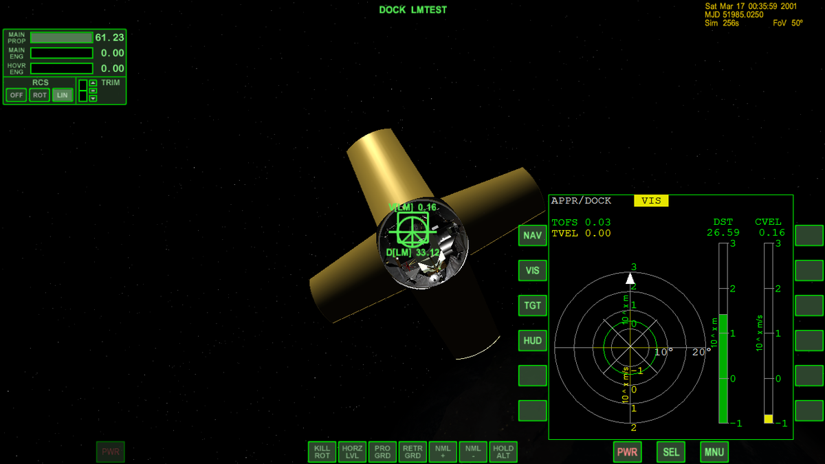 Mission 20130203:

Transposition and docking.