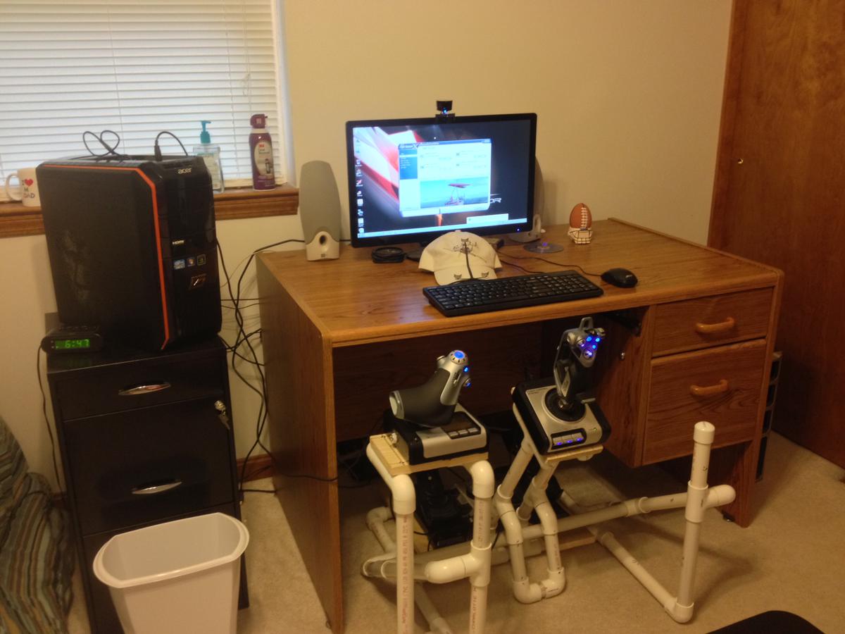 Mounting of the flight controls is complete