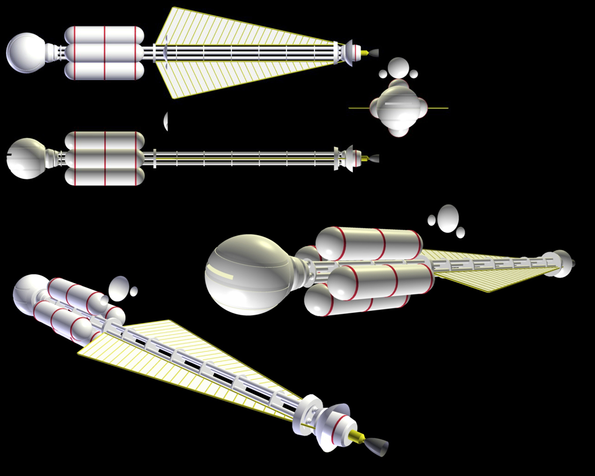 My first project: Discovery One from "2001 A Space Odyssey"
