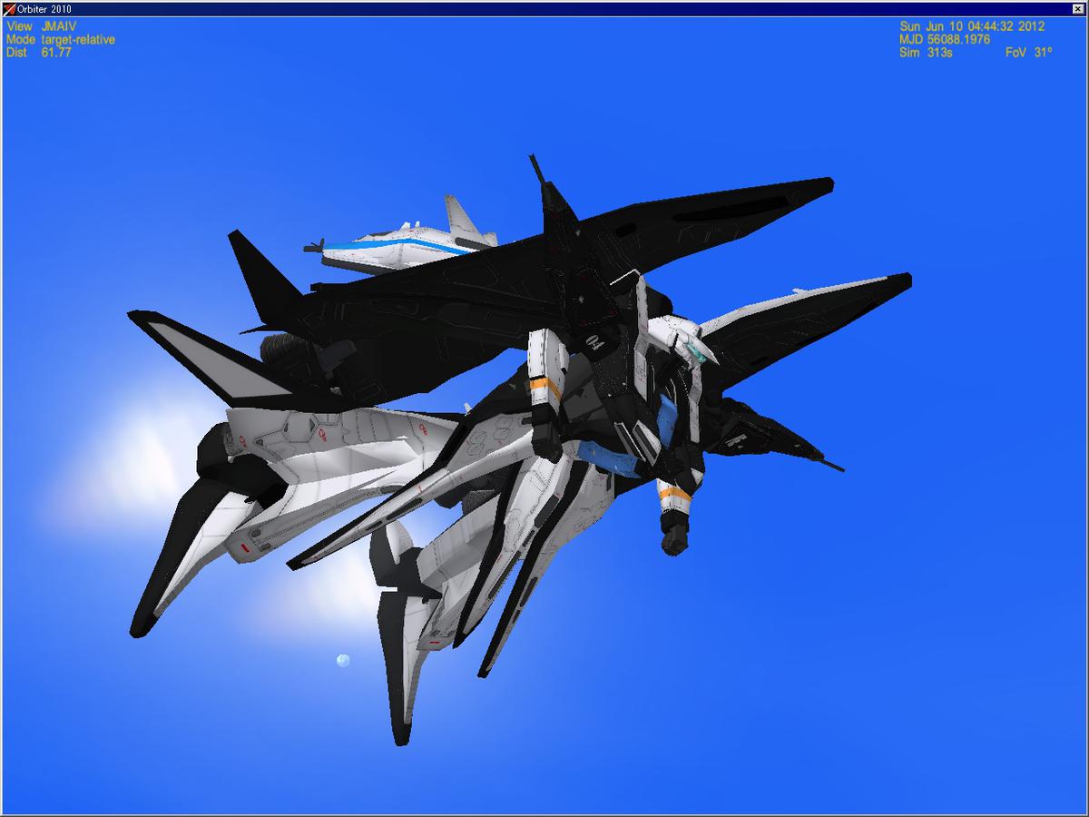 My original Mobile Armor MSA-102A Okypete
Floating MS MODE