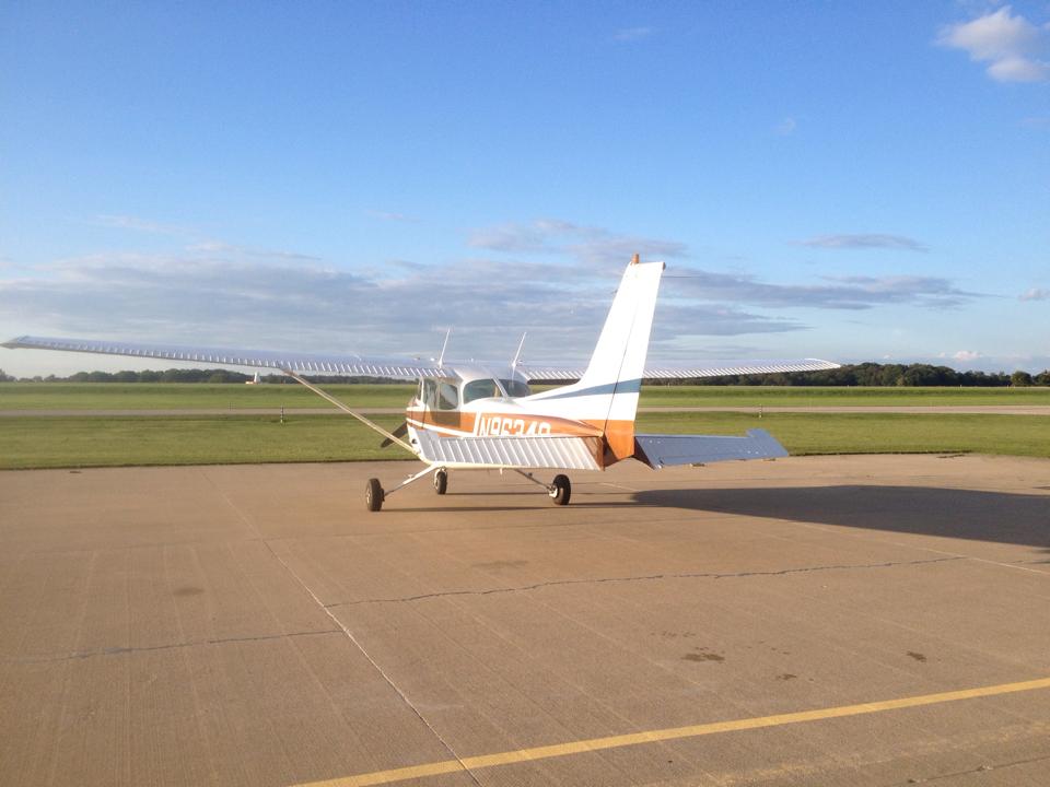 N9634Q following shutdown after my lesson on August 12, 2014