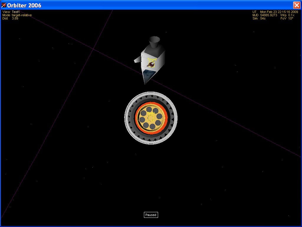 Near miss with a ASAT, after flying past the target