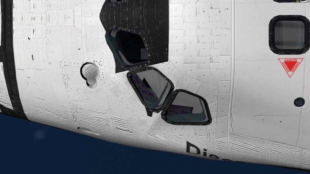 New cockpit LRSI textures: the tiles pattern now matches the real one. The HRSI black “tears” have also been renewed as well as details arond the over