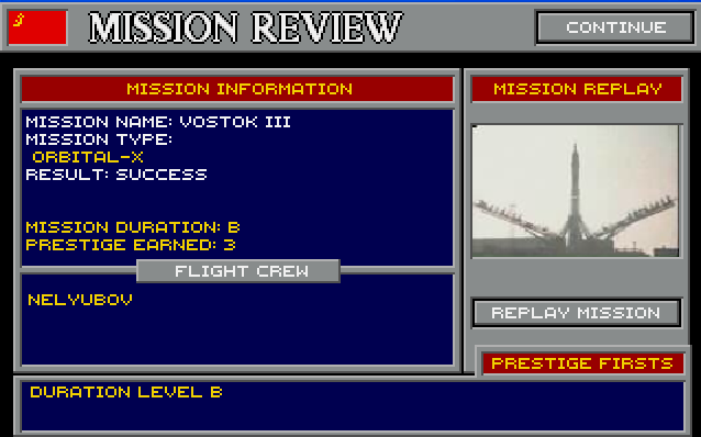 Next up, try during a Extended Duration Mission (you can include a EVA if you want), this will be important for understanding the human body's reactio