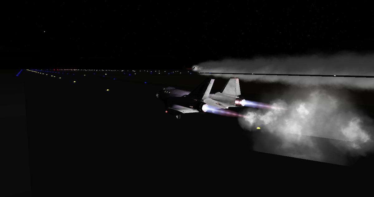 Night launch from SRC Spaceport, Sumatra.