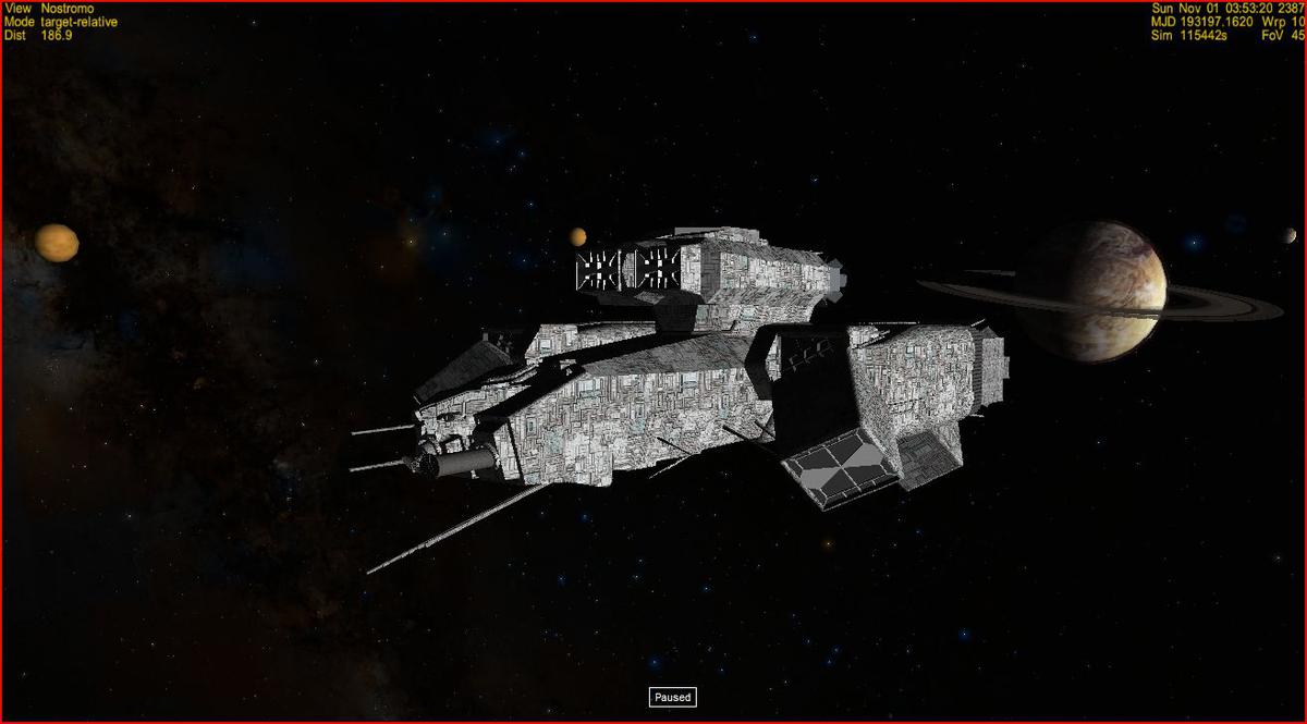 Nostromo leaving LV426