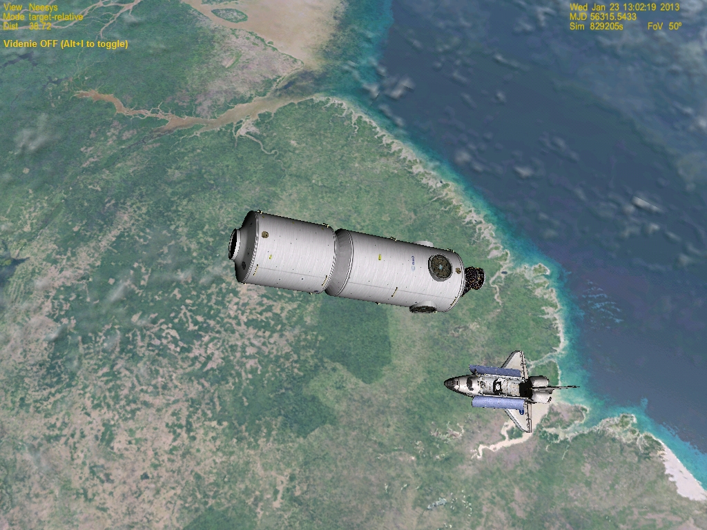 OFSS2 after Shuttle undocking (STS-142)