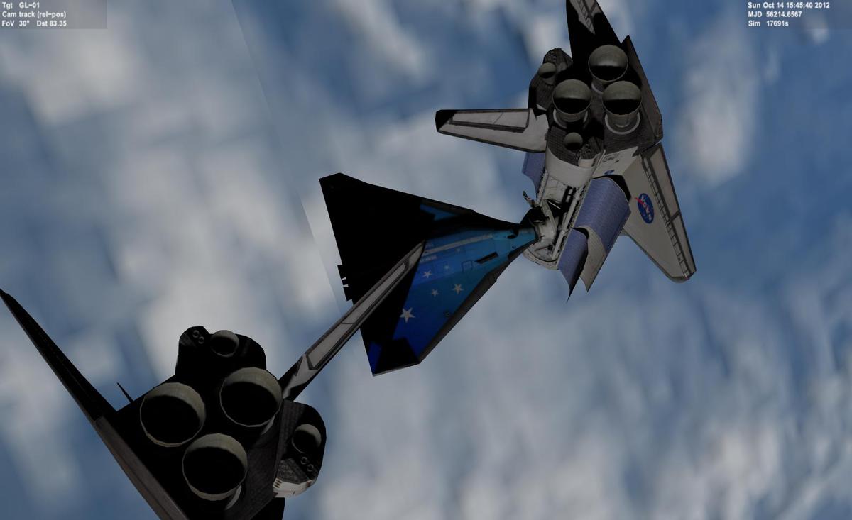 Orbital operation with Shuttle Fleet and DeltaGliderIV