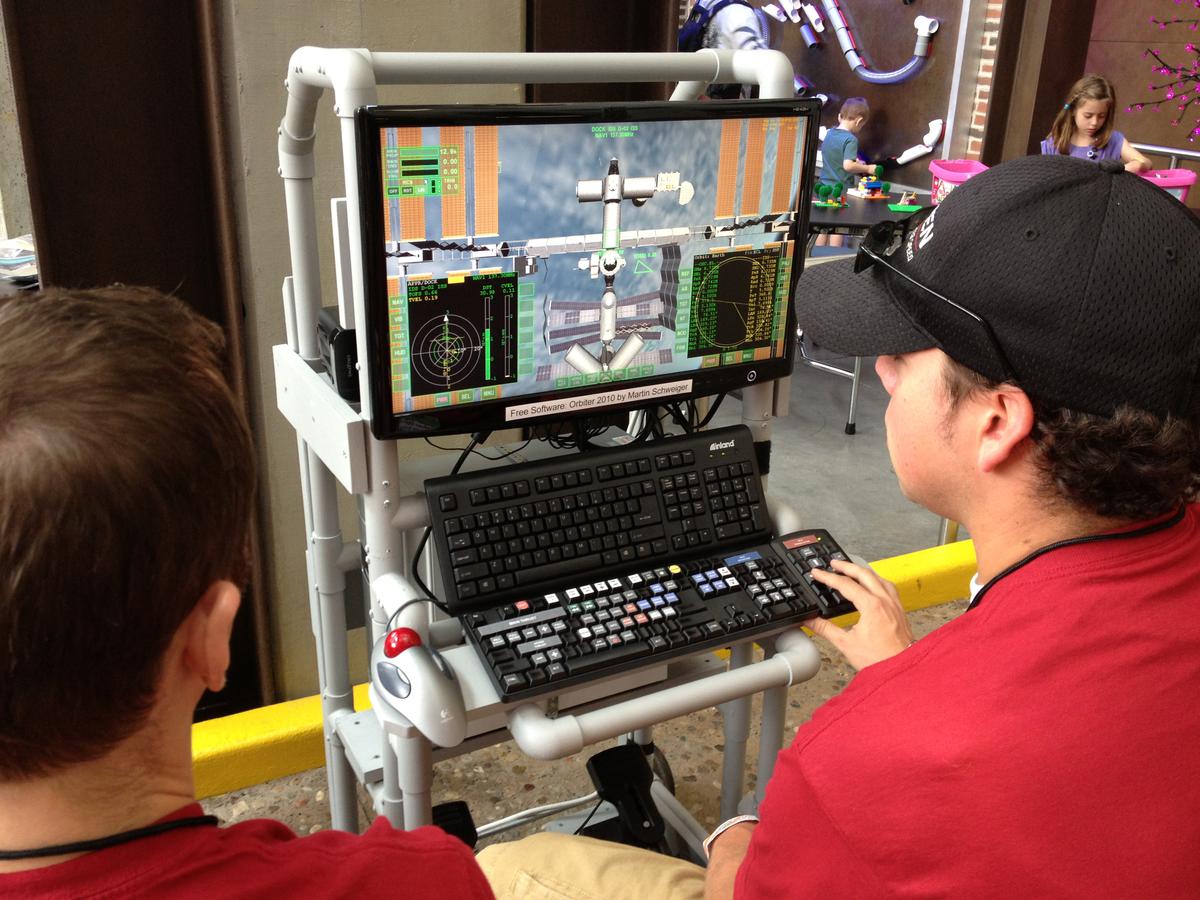 Orbiter Flight Simulator Cockpit at Maker Faire 2013