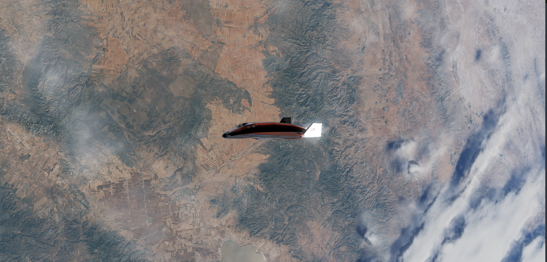 Orbiting earth at 100km