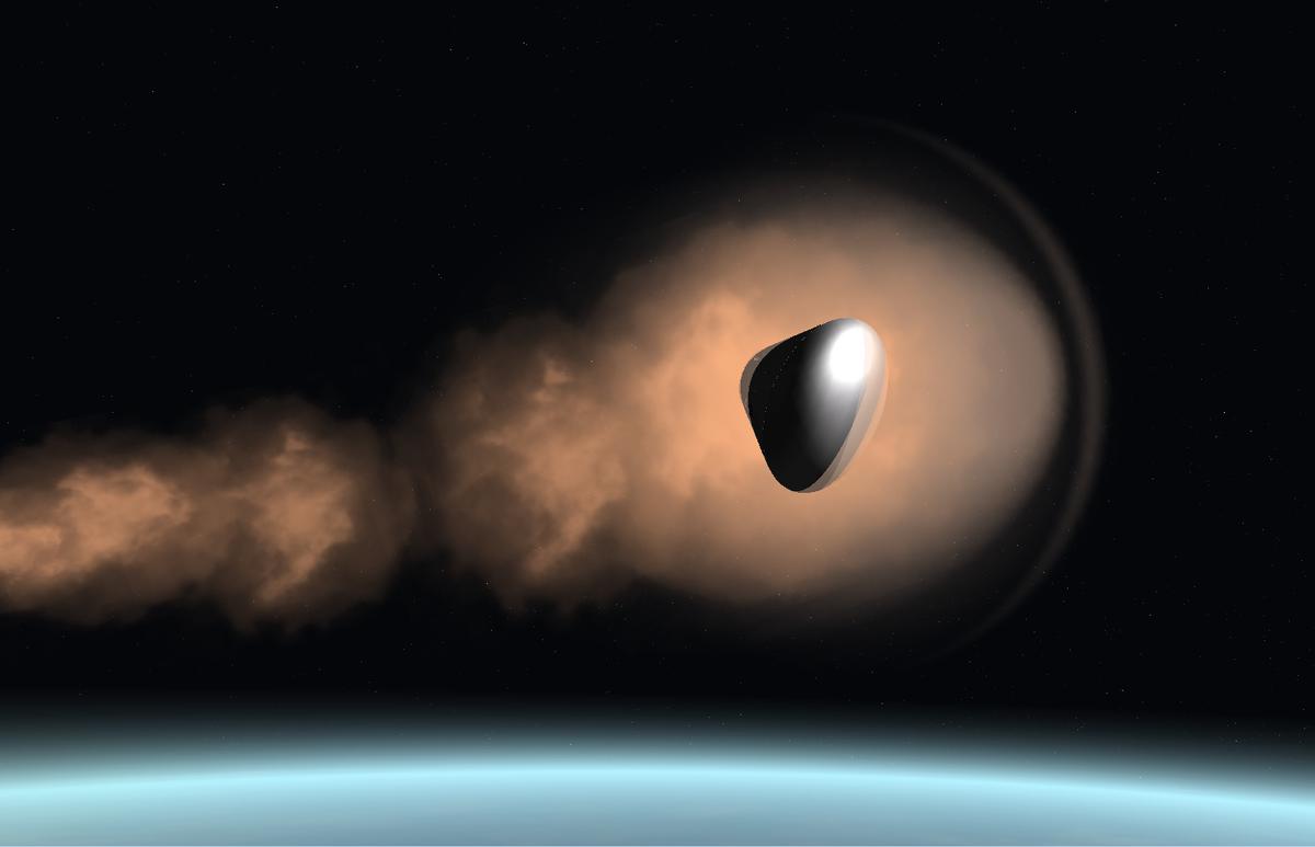 Orion CM on re-entry.