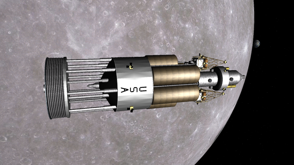 Orion in Lunar orbit.